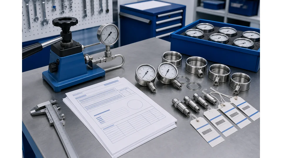 Pressure gauge quality inspection records and calibration evidence for EN 837-1 sourcing